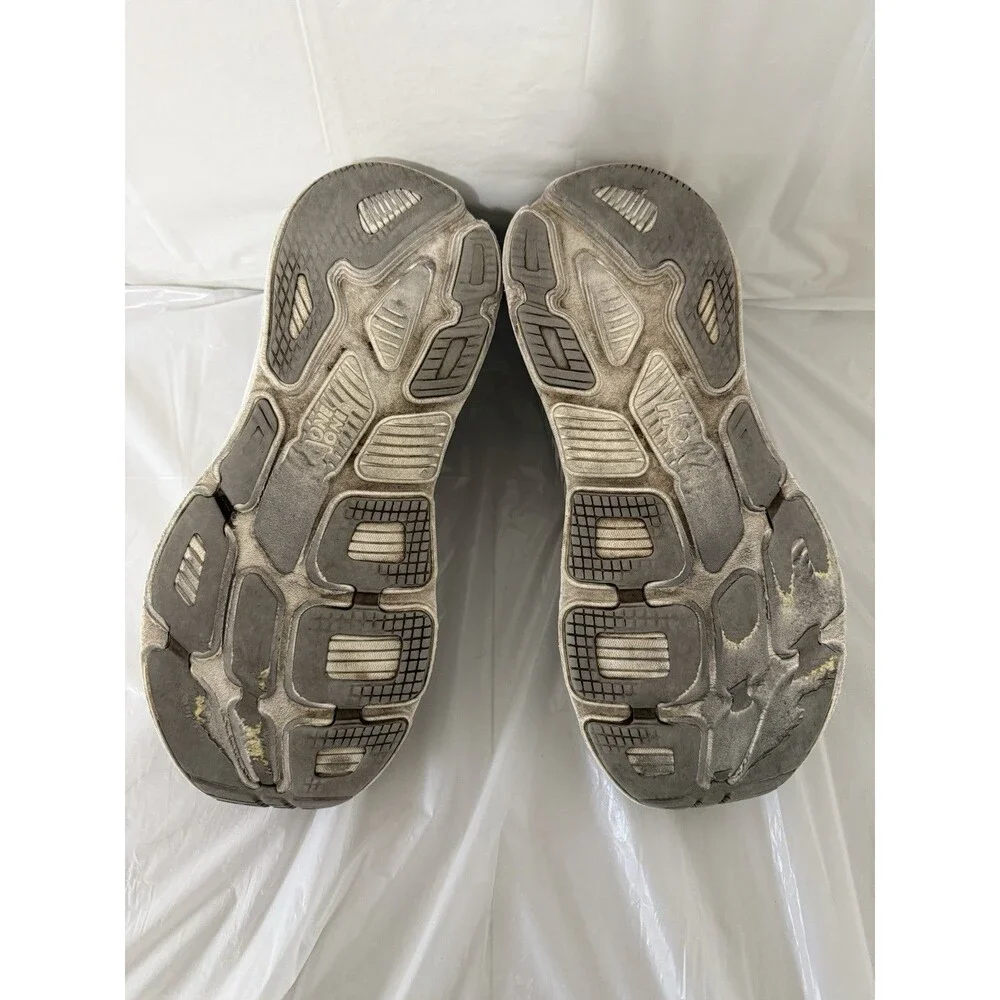 HOKA ONE ONE Bondi 7 Gray Running Shoes Men’s Size 14 Athletic Sneakers